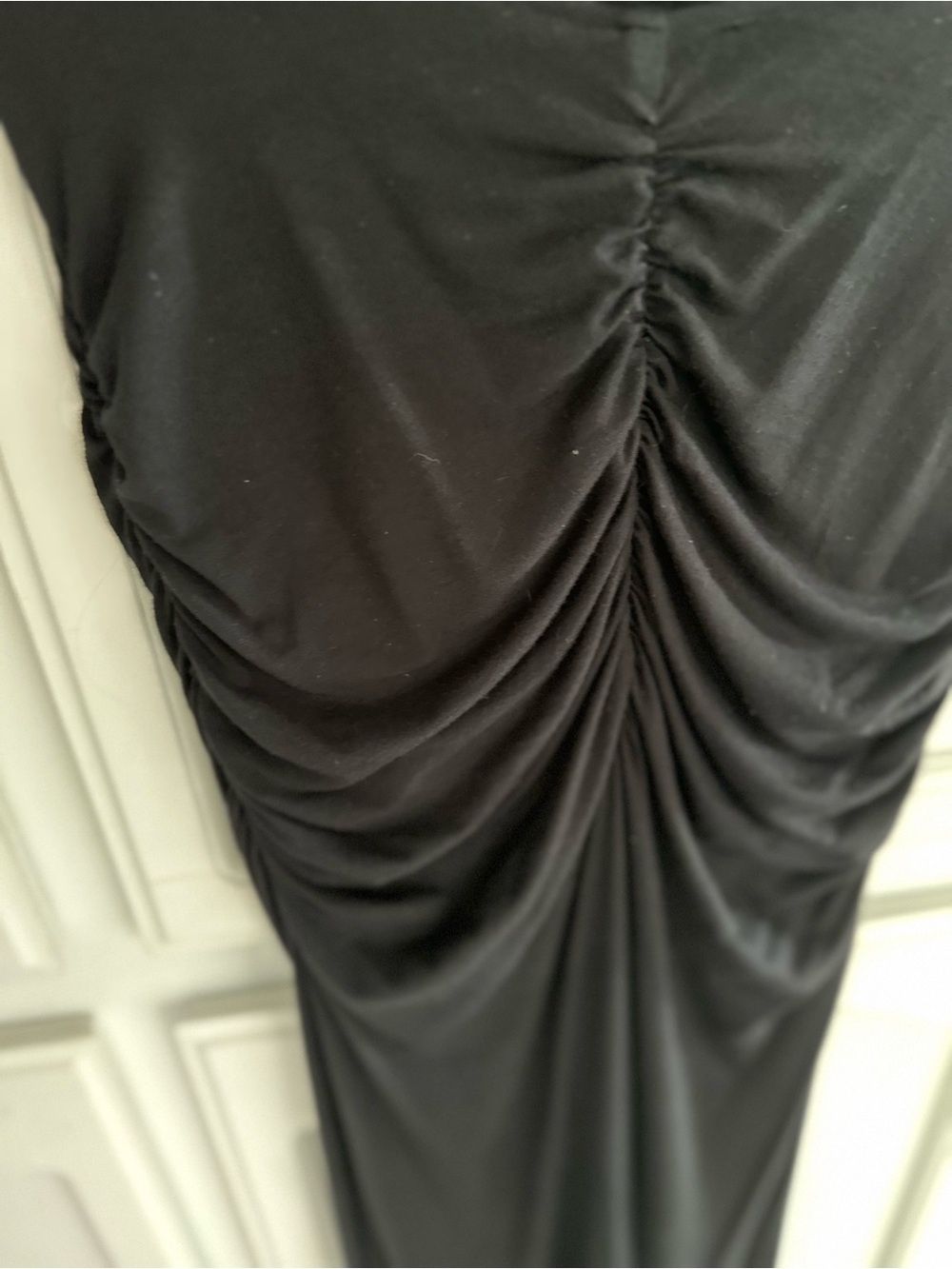 Sky Black Maxi Dress with Braided Back Straps - Picture 4 of 7